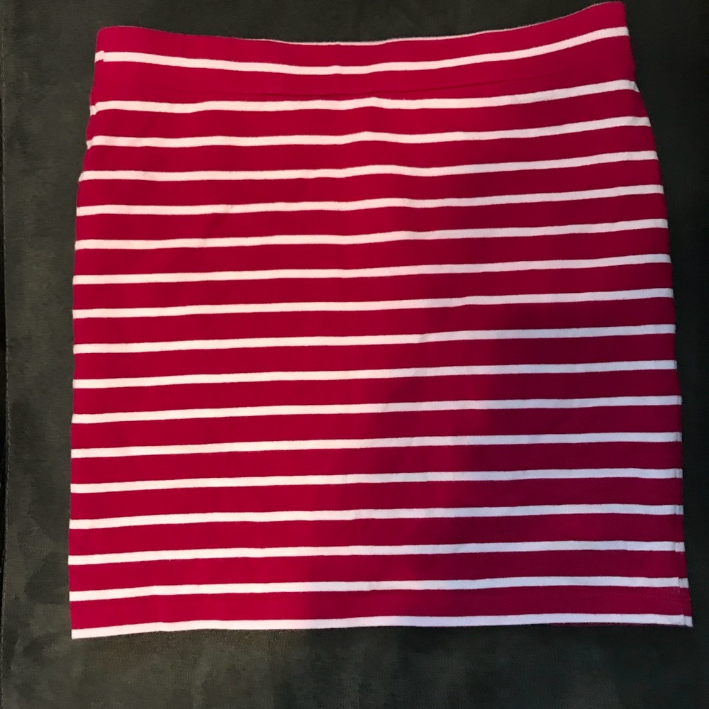 Striped bodycon skirt